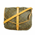 Louis Vuitton Shoulder Bag Monogram Saumur 35 Brown