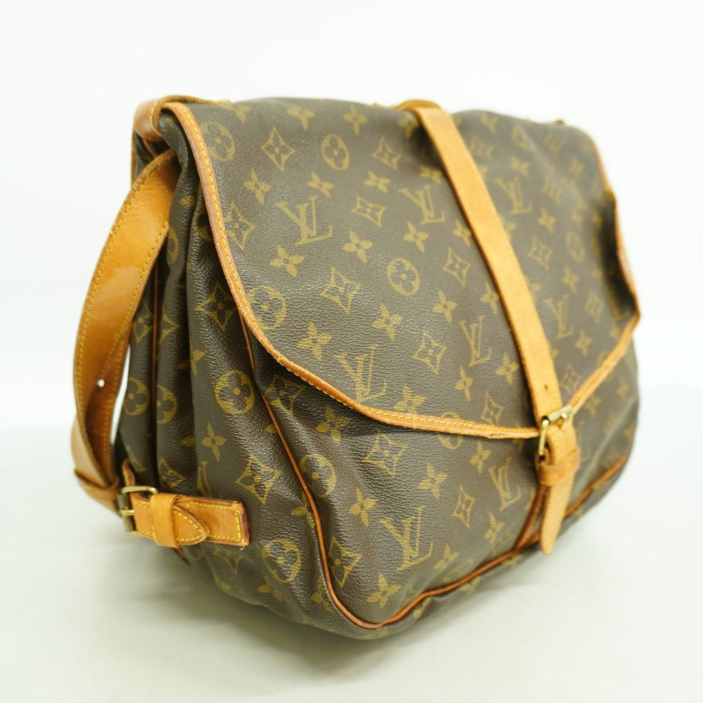 Louis Vuitton Shoulder Bag Monogram Saumur 35 Brown — view 2
