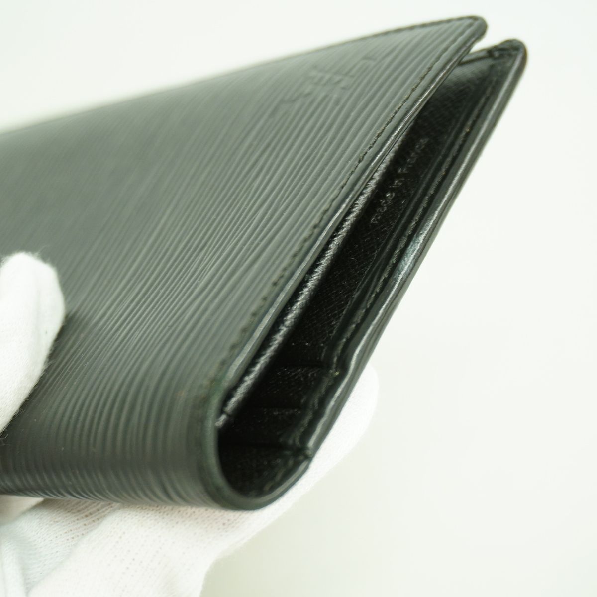 Louis Vuitton Wallet Epi Portefeuille Brazza Noir — view 7