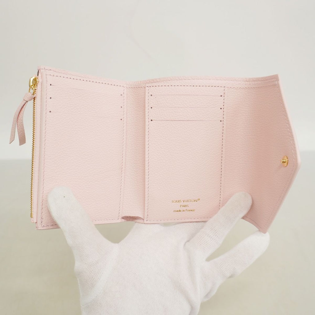 Louis Vuitton Trifold Wallet Monogram Empreinte Portefeuille Victorine Roseau — view 3