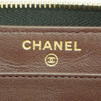 Chanel Wallet Quilted Caviar Leather Black Gold — view 4