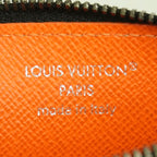 Louis Vuitton Monogram Eclipse Coin Card Holder Black Sunrise Orange — view 4