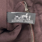 Hermes Tote Bag Fourre Tout MM Canvas Bordeaux Silver — view 5
