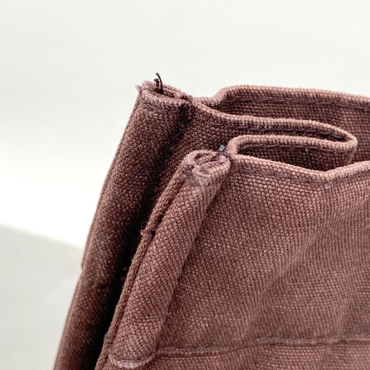 Hermes Tote Bag Fourre Tout MM Canvas Bordeaux Silver — view 8
