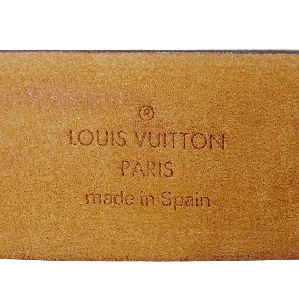 Louis Vuitton Belt Monogram Canvas Ceinture Carre Brown Logo — view 5