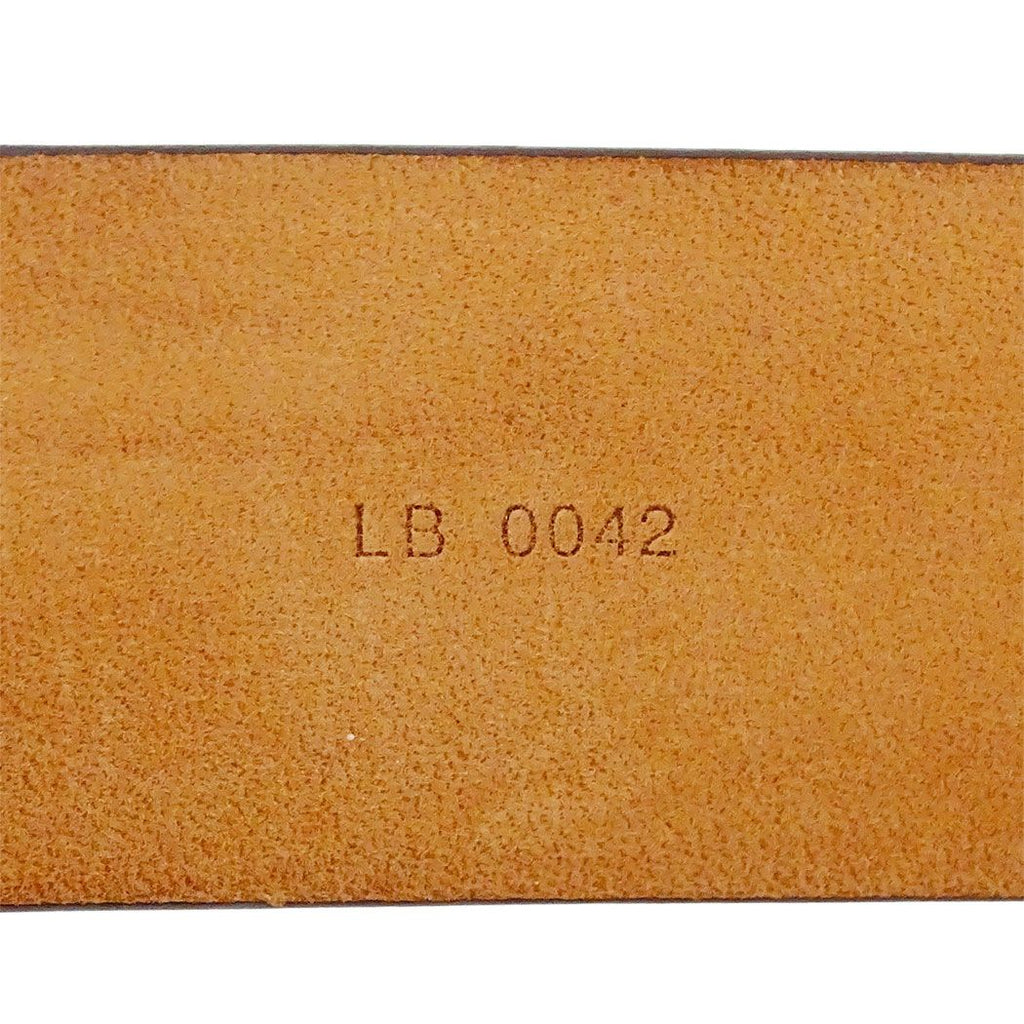 Louis Vuitton Belt Monogram Canvas Ceinture Carre Brown Logo — view 6