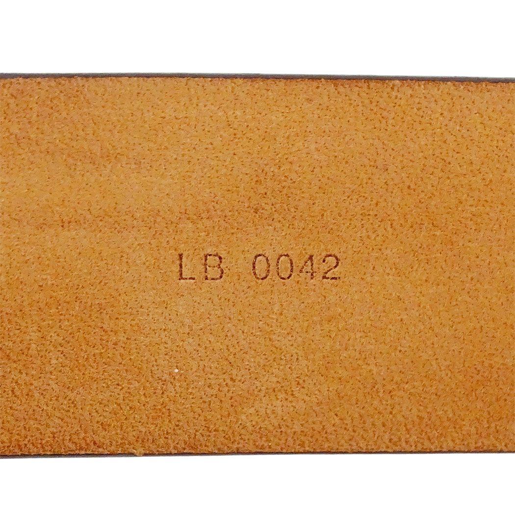 Louis Vuitton Belt Monogram Canvas Ceinture Carre Brown Logo — view 6
