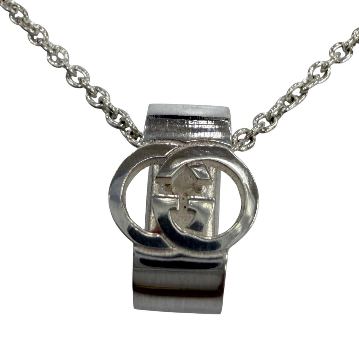Gucci Interlocking G Pendant Silver Box Protected