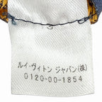 Louis Vuitton Logomania Scarf Wool Silk Gray Perlee Monogram Fringe — view 7
