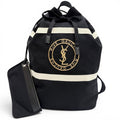 Saint Laurent Paris Canvas Leather Rive Gauche Sling