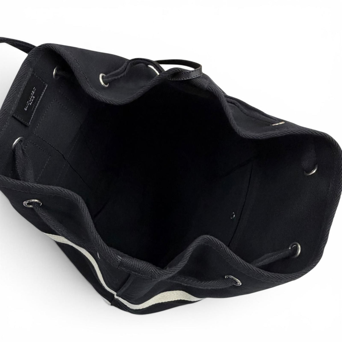 Saint Laurent Paris Canvas Leather Rive Gauche Sling — view 7