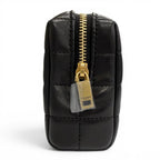 Saint Laurent Paris Cassandra Logo Square Leather Quilted Pouch Black — view 4