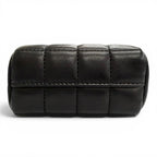 Saint Laurent Paris Cassandra Logo Square Leather Quilted Pouch Black — view 5
