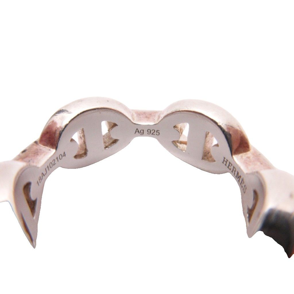 Hermes Chaine D'ancre Enchainee Ring Silver — view 2