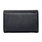Chanel CC Logo Silver Card Case Grained Calfskin — view 2