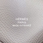Hermes Calvi Silver Card Case Epsom — view 7