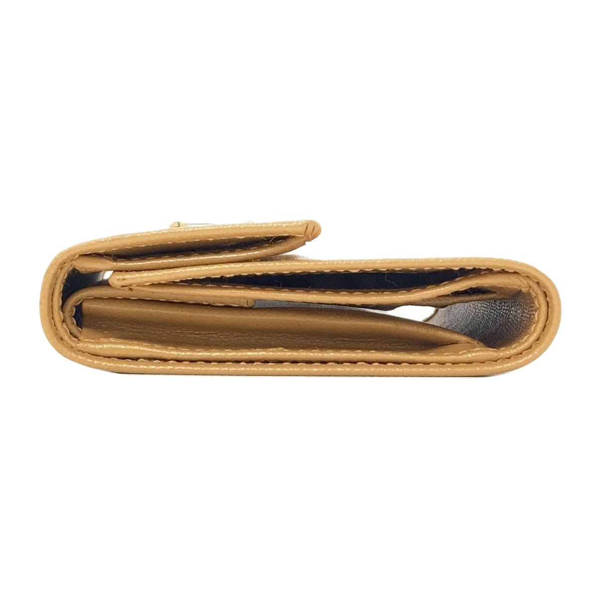 Prada Logo Trifold Wallet Leather — view 3