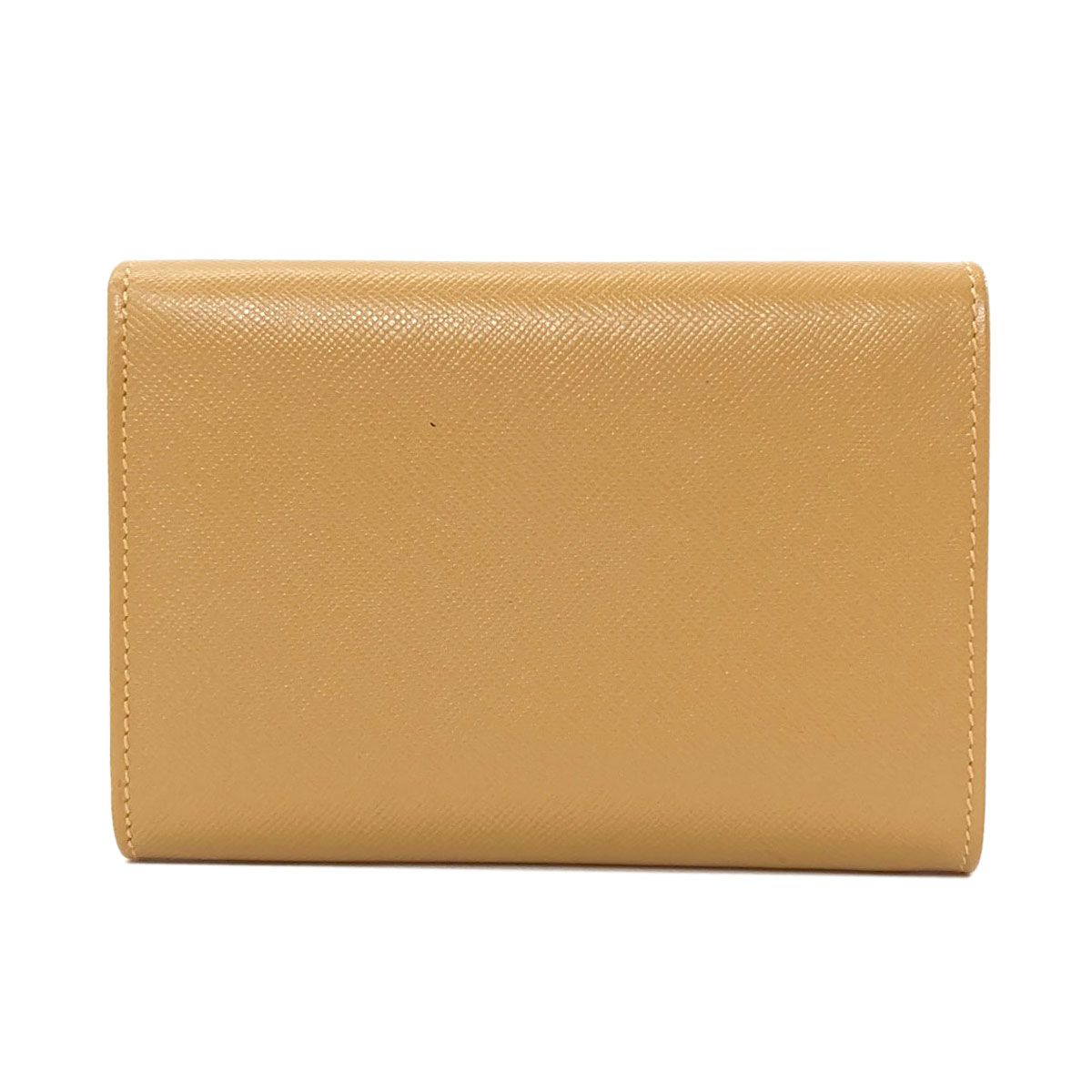 Prada Logo Trifold Wallet Leather — view 2