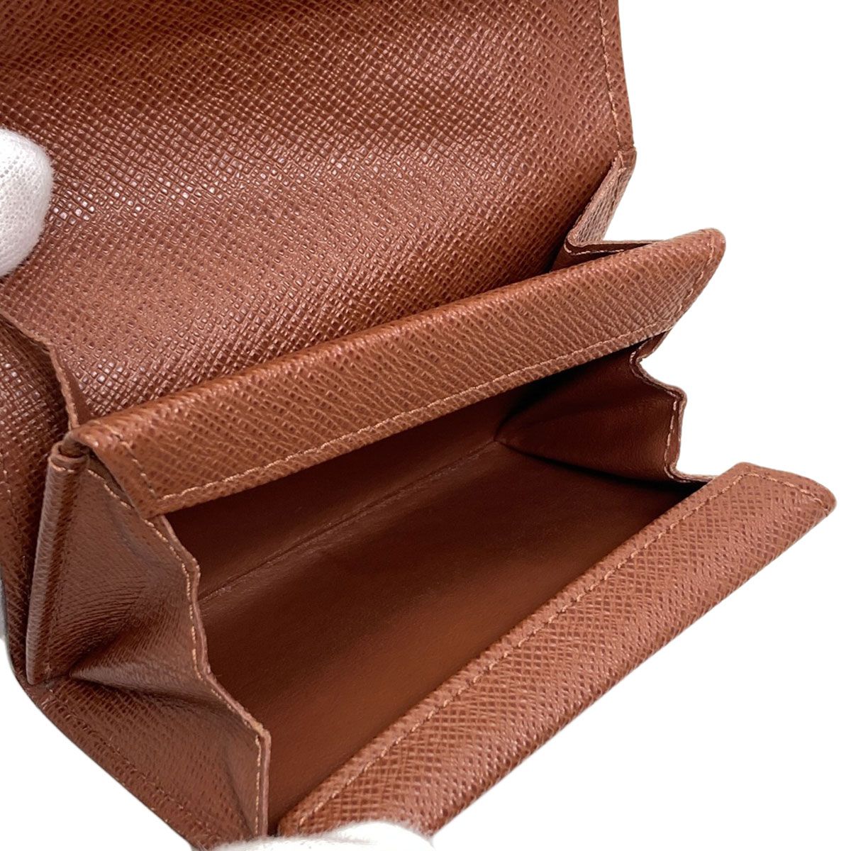 Louis Vuitton Porte Monnaie Pla Coin Purse Monogram Canvas — view 5