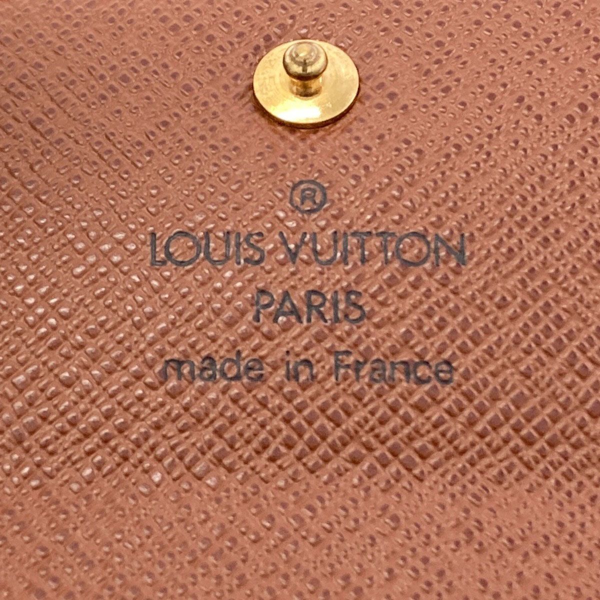 Louis Vuitton Porte Monnaie Pla Coin Purse Monogram Canvas — view 6
