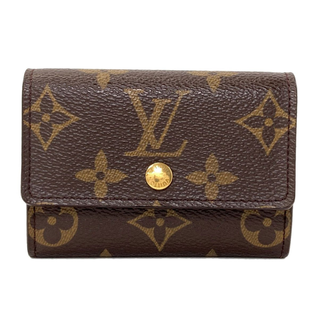 Louis Vuitton Porte Monnaie Pla Coin Purse Monogram Canvas