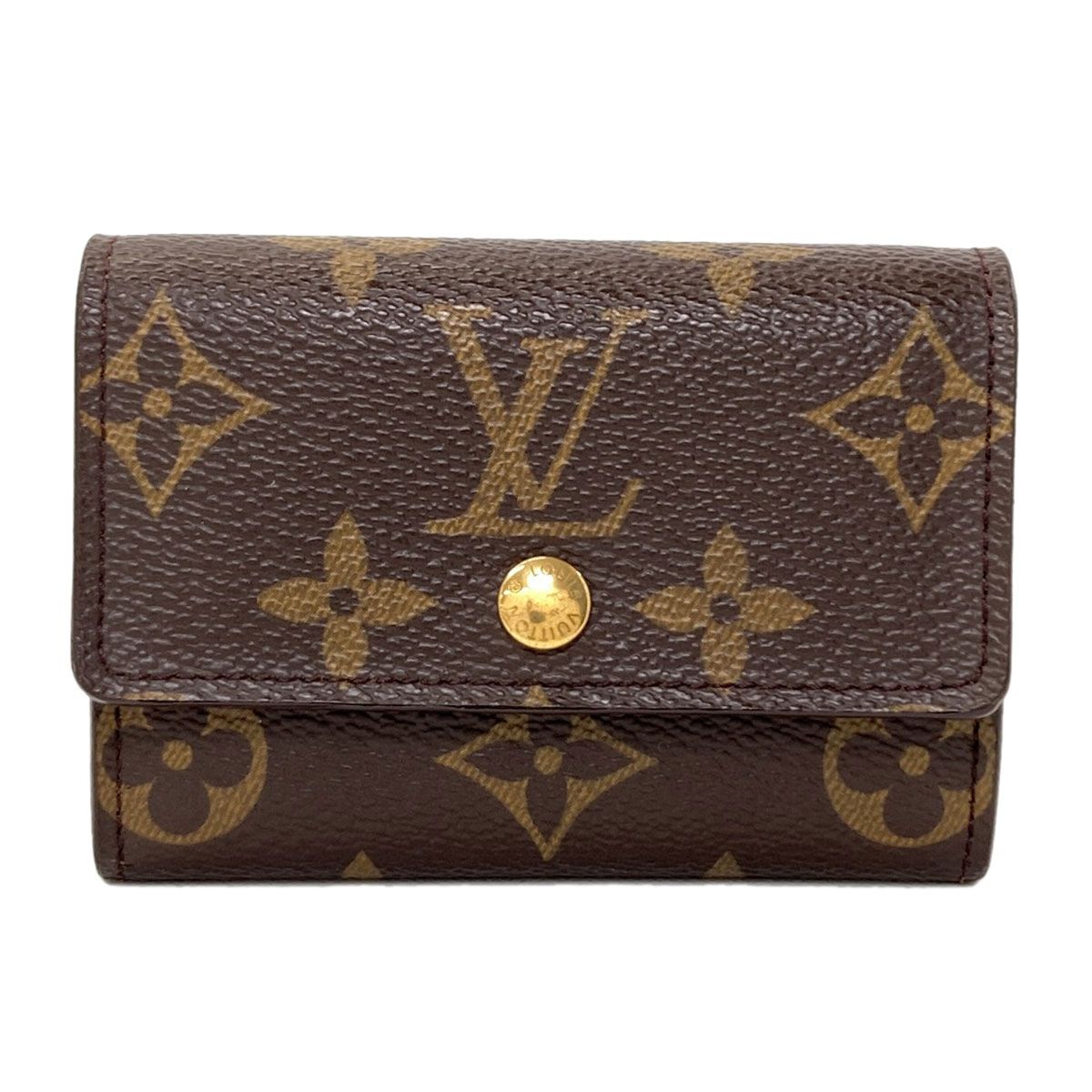 Louis Vuitton Porte Monnaie Pla Coin Purse Monogram Canvas