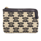 Celine Triomphe Coin Purse Canvas