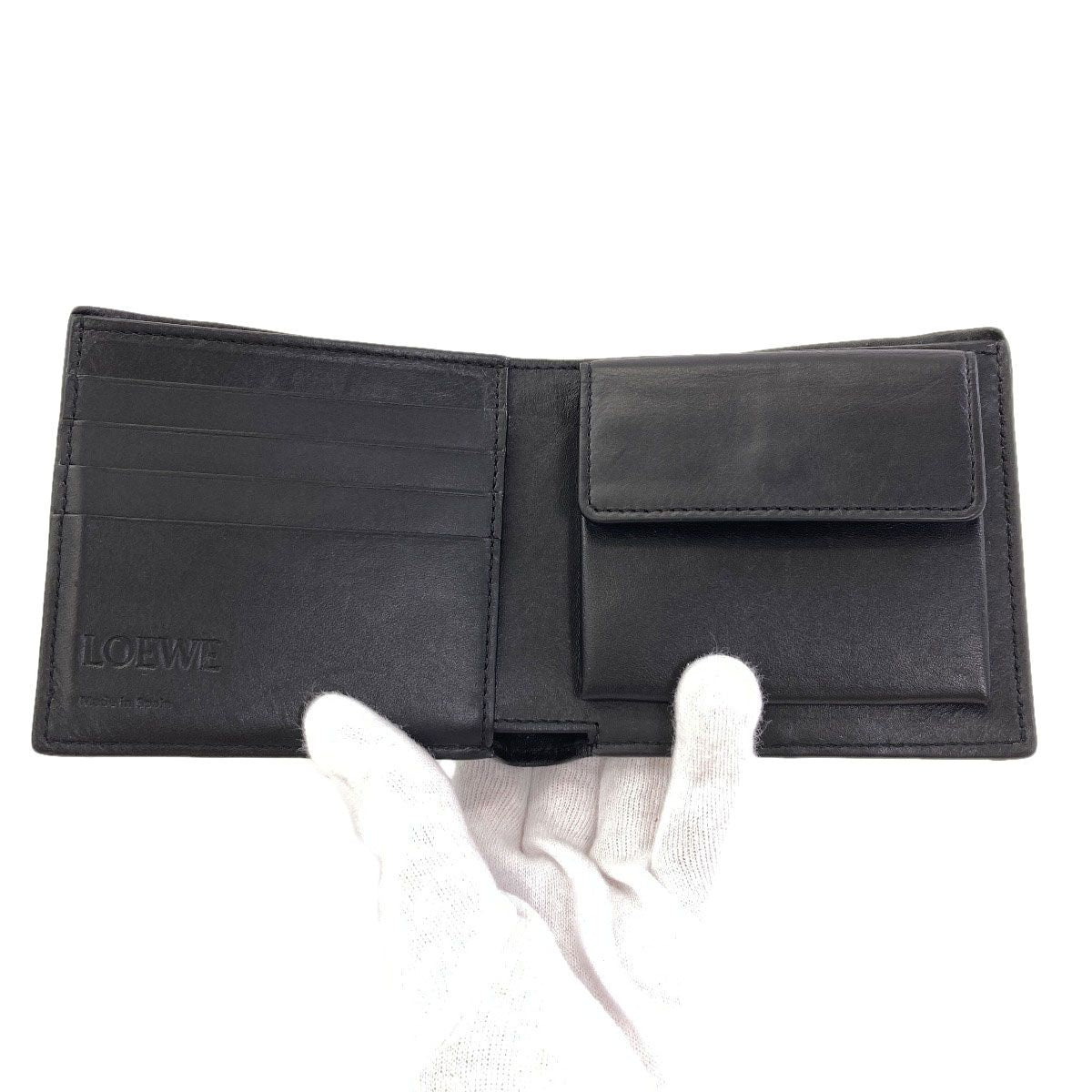 Loewe Puzzle Bifold Coin Wallet Leather — view 3