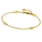 Gucci Inter Locking 16 Bracelet 18k Yellow Gold