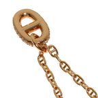 Hermes Chaine D'ancre Farandole PM Diamond Necklace 18k Pink Gold — view 2