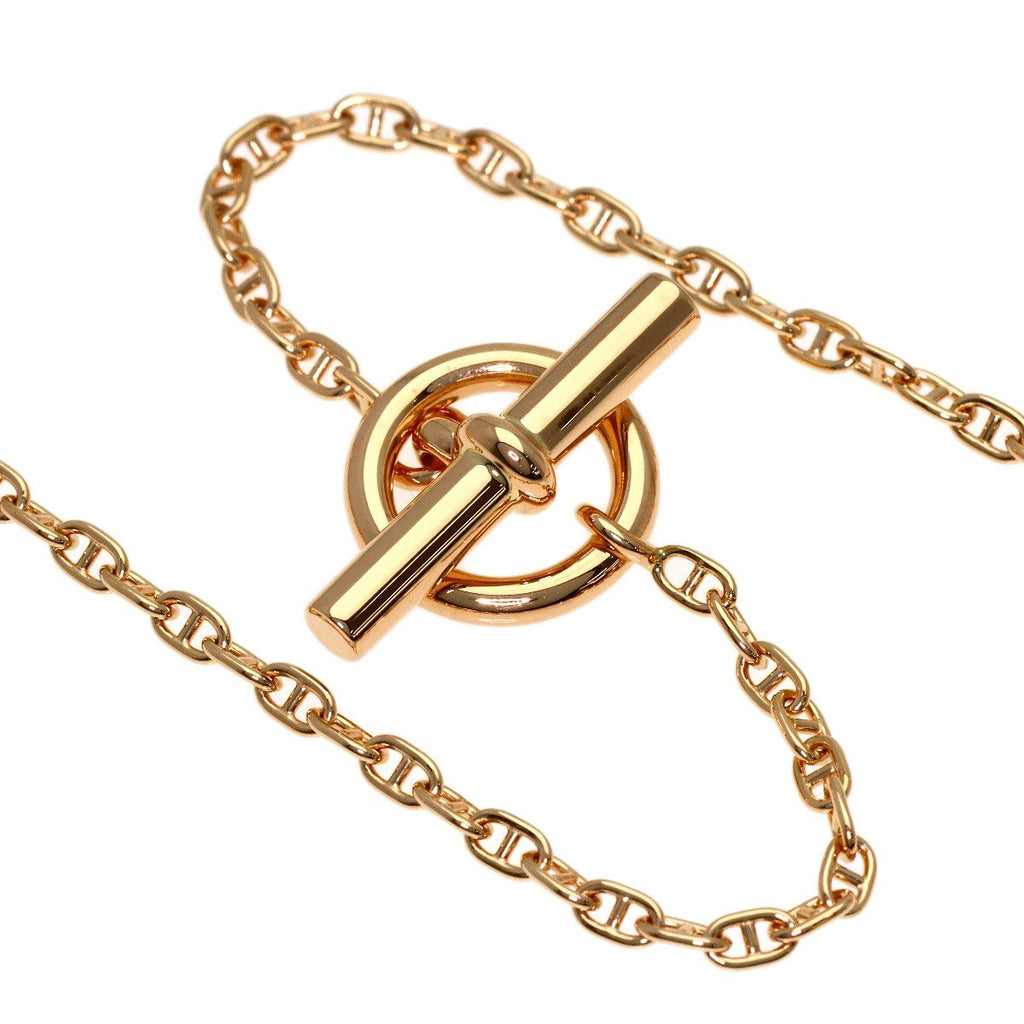 Hermes Chaine D'ancre Farandole PM Diamond Necklace 18k Pink Gold — view 3
