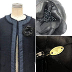 Chanel Camellia Corsage Brooch Black — view 3