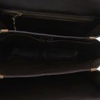 Celine Leather Shoulder Bag Carriage Brown — view 5