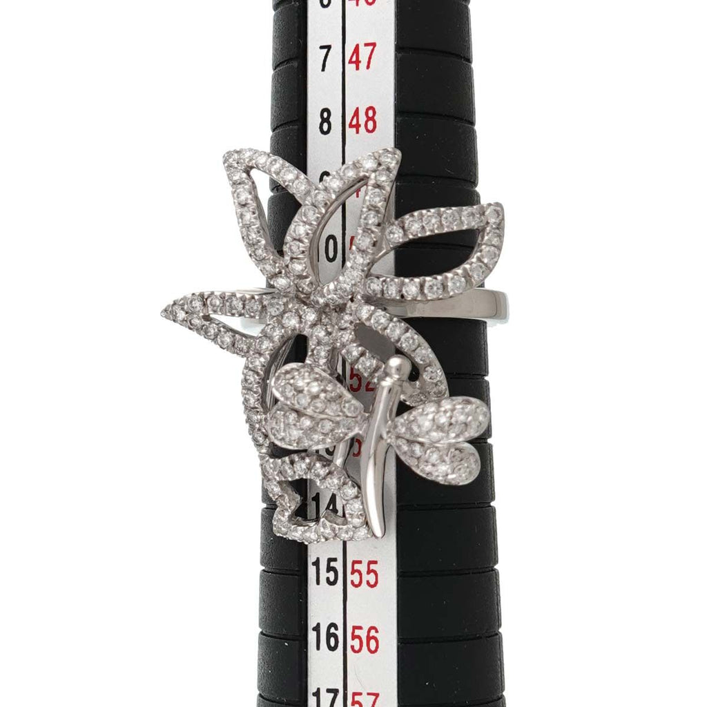 Gucci Flora Ring Diamond 18k White Gold — view 8