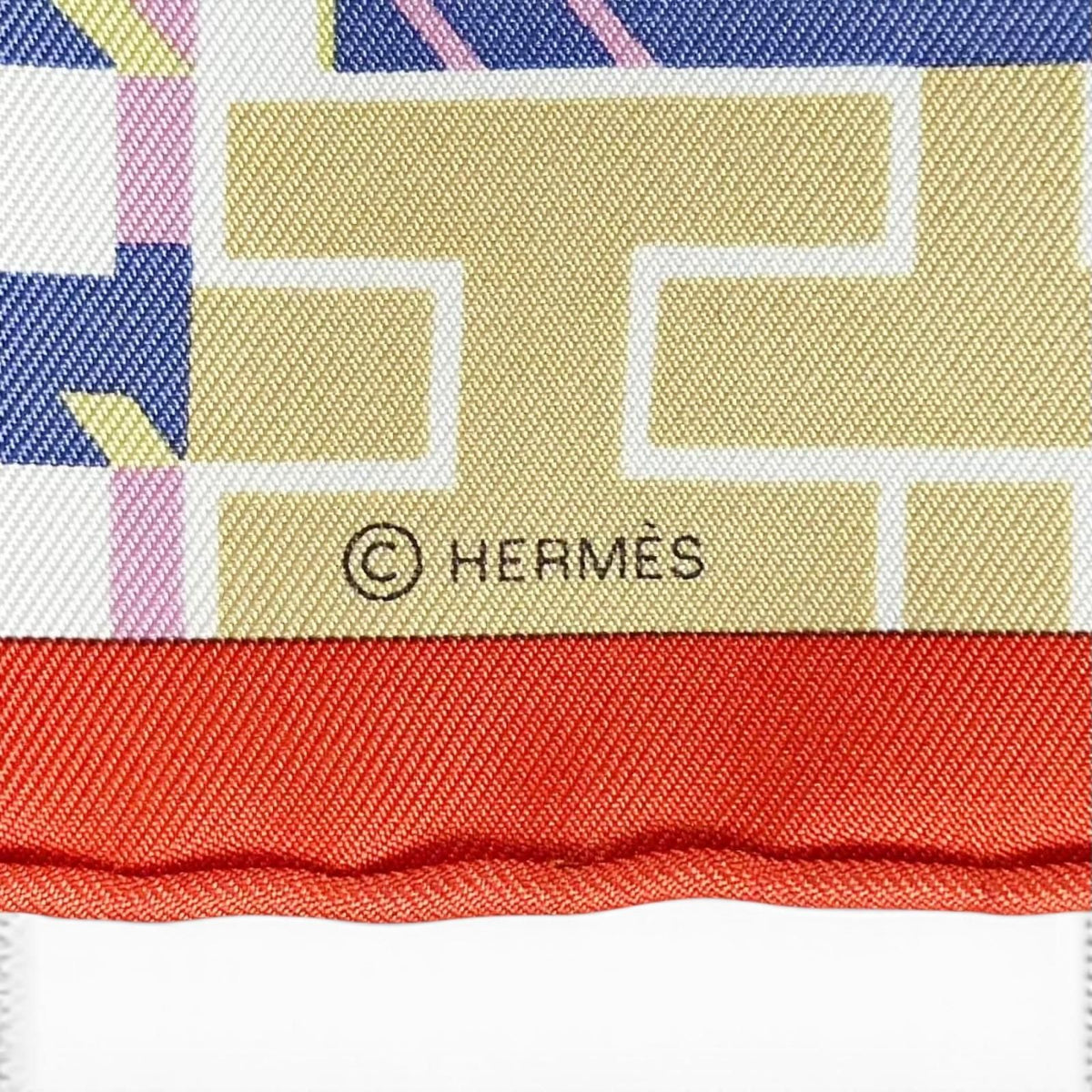 Hermes Carre 45 Gavroche Horse Club Detail Silk 100% Scarf Multi — view 8