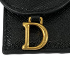 Dior Saddle Cosmos Leather Zip Card Case Coin Purse — view 7