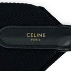 Celine Jacquard Short Strap Shoulder Black Gold — view 7