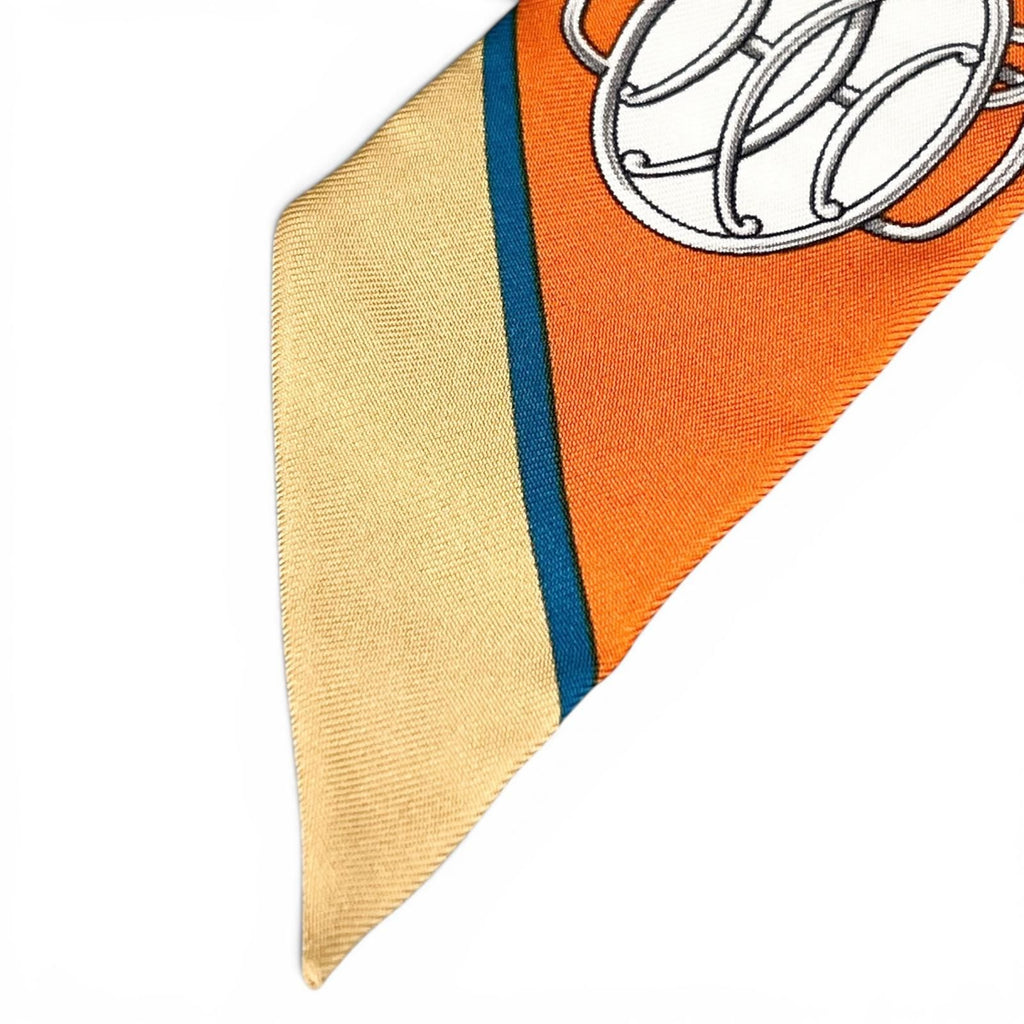 Hermes Lift Profile Silk 100% Twilly Scarf Multicolor — view 5