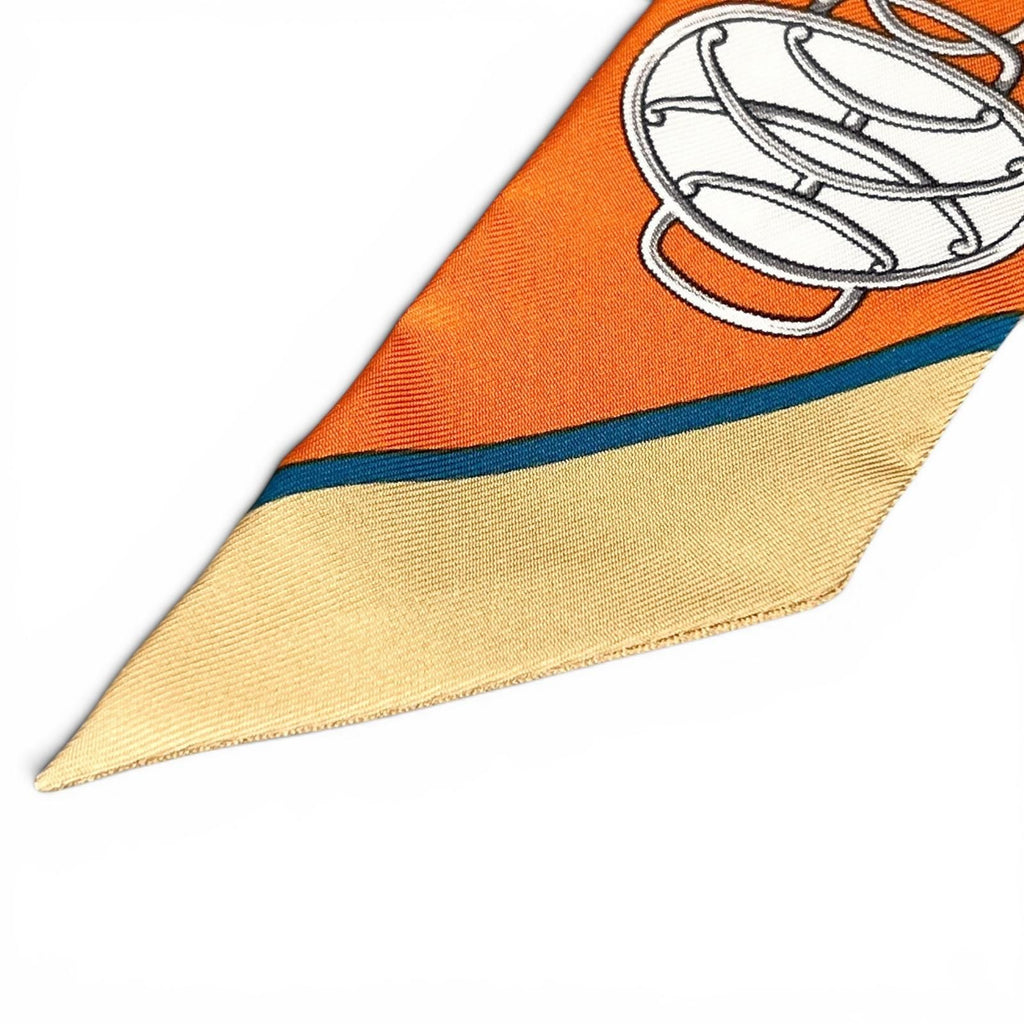 Hermes Lift Profile Silk 100% Twilly Scarf Multicolor — view 4