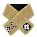 Louis Vuitton Echarpe Graphic LV Shearling Scarf Lining Silk Beige