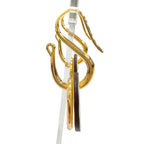 Hermes Maillon Earrings Swift Gold Chaine D'ancre Ivory — view 4