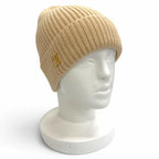 Louis Vuitton Beanie LV Spark Cashmere 100% Knit Cap Beige Hat