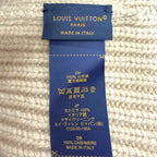 Louis Vuitton Beanie LV Spark Cashmere 100% Knit Cap Beige Hat — view 7