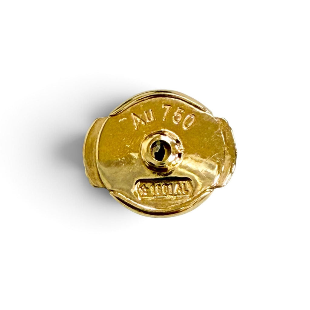 Dior Mimi Rose Single Stud Earrings Ruby 750 18k Yellow Gold Red — view 5