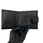 Celine Vintage Macadam Blason Pattern Triomphe Logo Leather Kiss Lock Trifold — view 7