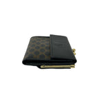 Celine Vintage Macadam Blason Pattern Triomphe Logo Leather Kiss Lock Trifold — view 5