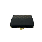 Celine Vintage Macadam Blason Pattern Triomphe Logo Leather Kiss Lock Trifold — view 3