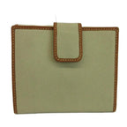 Gucci Vintage Wallet Bifold Canvas Leather Snap Marine Emblem Embroidery Beige — view 2