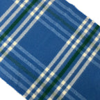 Hermes Scarf Light Blue White Green Plaid Cashmere — view 4