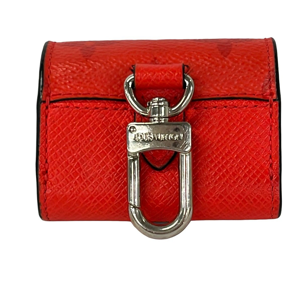 Louis Vuitton Pouch Taigarama Earphones Rouge Leather Cowhide — view 2